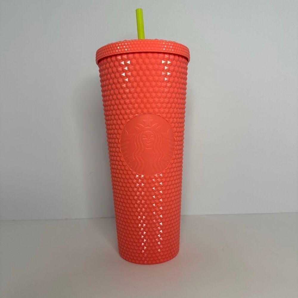 Starbucks 2022 Summer Release Dragon Fruit Venti Studded Tumbler 24 oz.